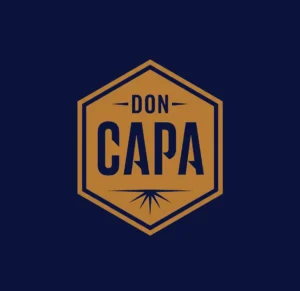 Gold_DonCapa_Blue_Hex_Logo